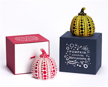 YAYOI KUSAMA (1929 - ) Two Pumpkins.